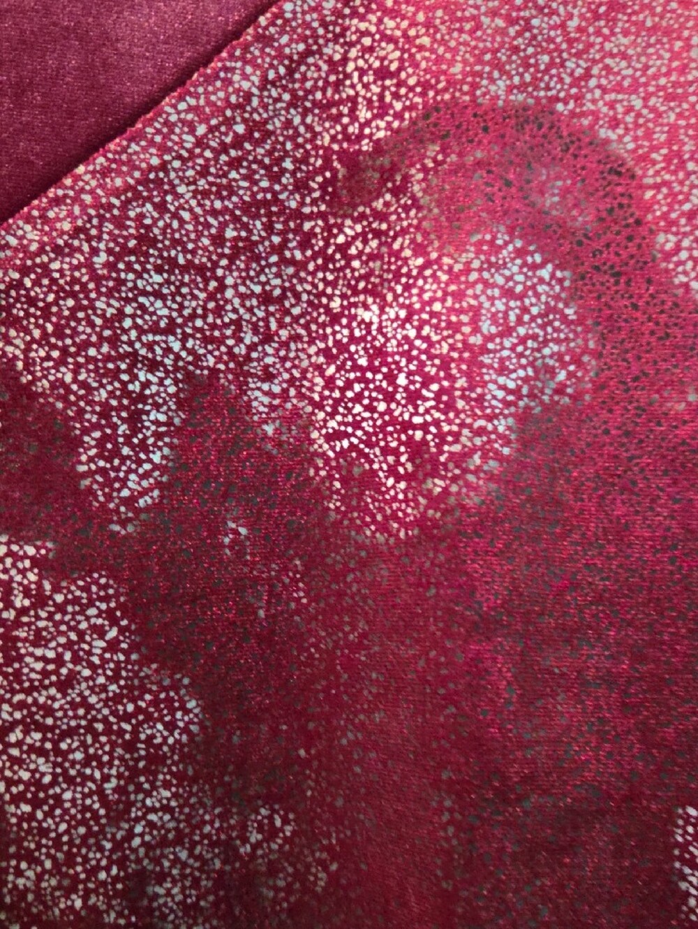 Alfani Wine Plum Velvet High-Low Tunic with Silver Shimmer, NWT size Med. - Picture 4 of 6